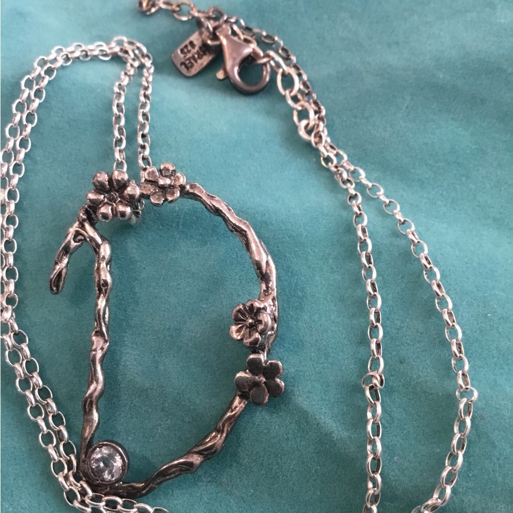 NIB Passage to Israel Gemstone Letter D Necklace
